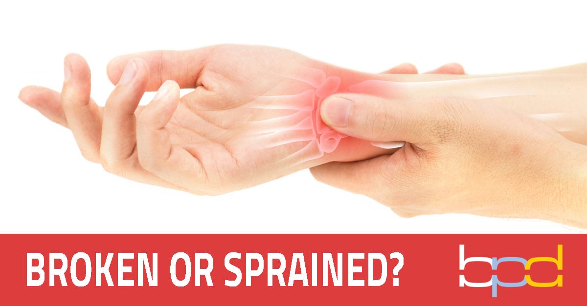 Broken Or Sprained Wrist Brandon P Donnelly Md