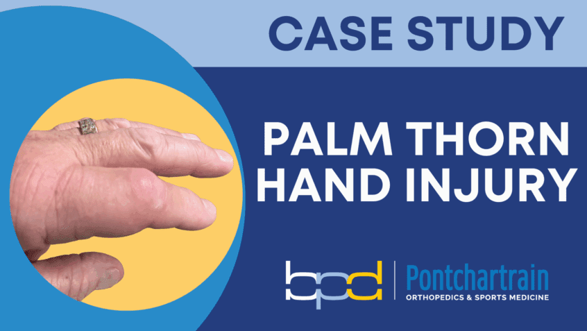 Palm Thorn Hand Injury